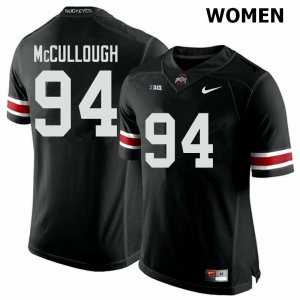 NCAA Ohio State Buckeyes Women's #94 Roen McCullough Black Nike Football College Jersey MFM5245ID